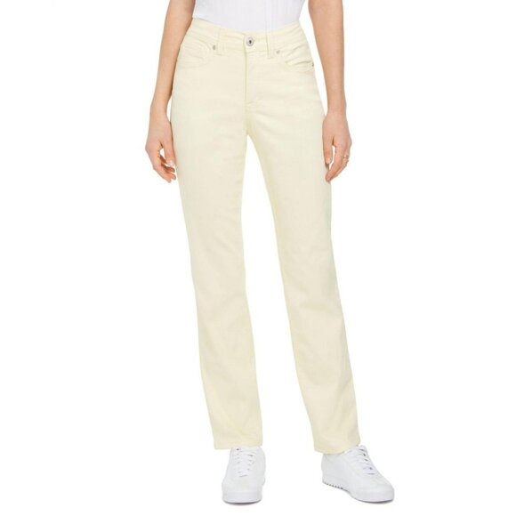 Style & Co Womens Tummy-Control Straight-Leg Fashion Jeans 54719FR819 Yellow 8 - Picture 5 of 9